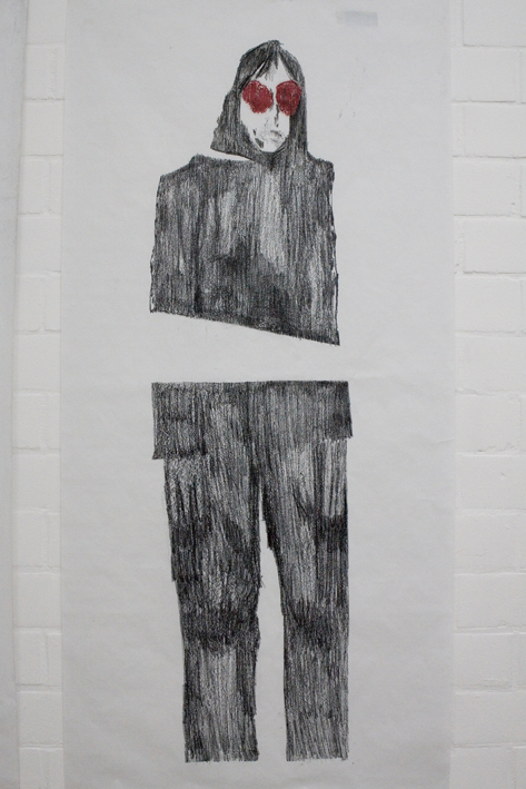 christine clinckx door1, drawing 2008